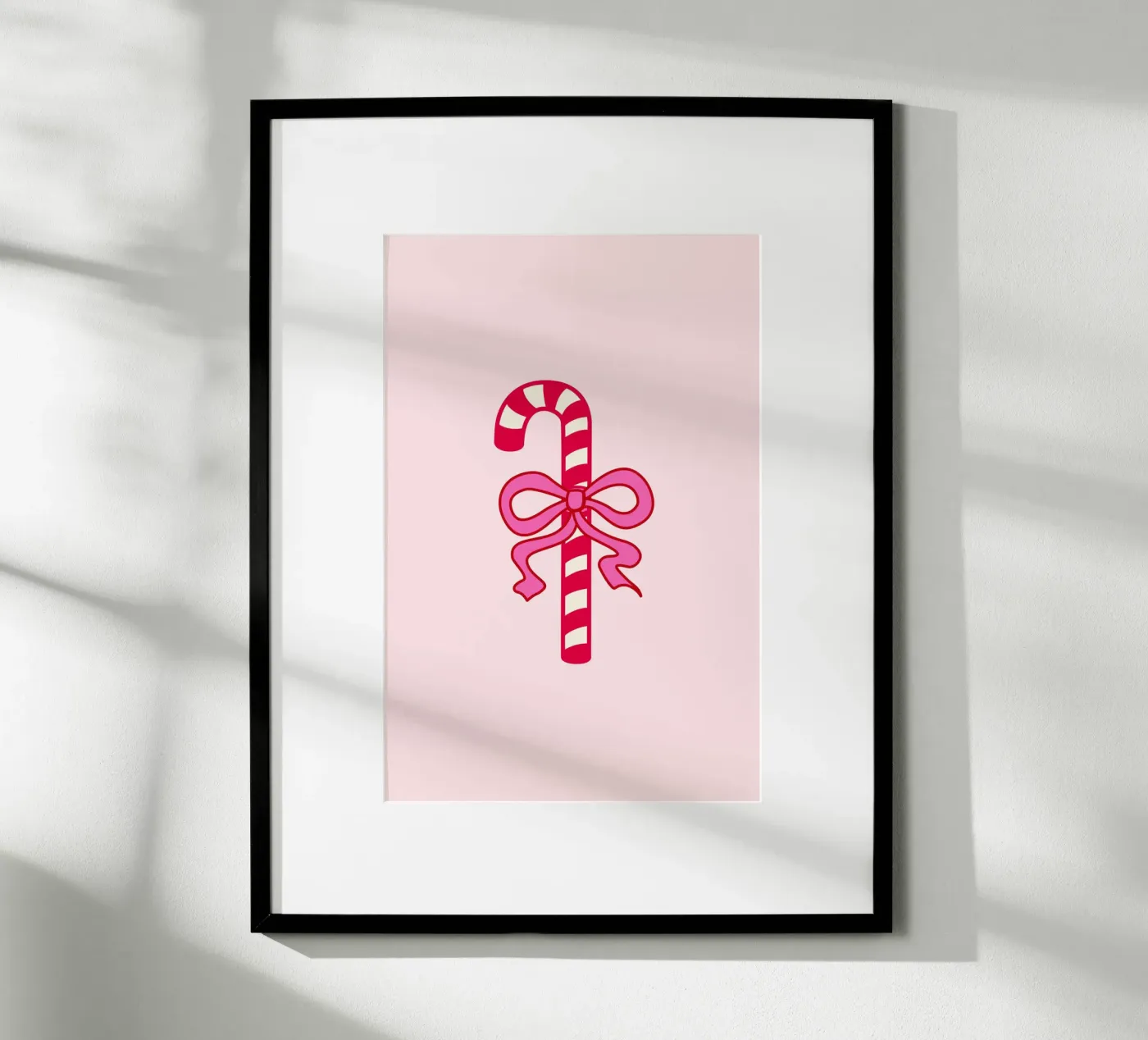 Candy Cane poster by Xmas Collection by Palmartprints