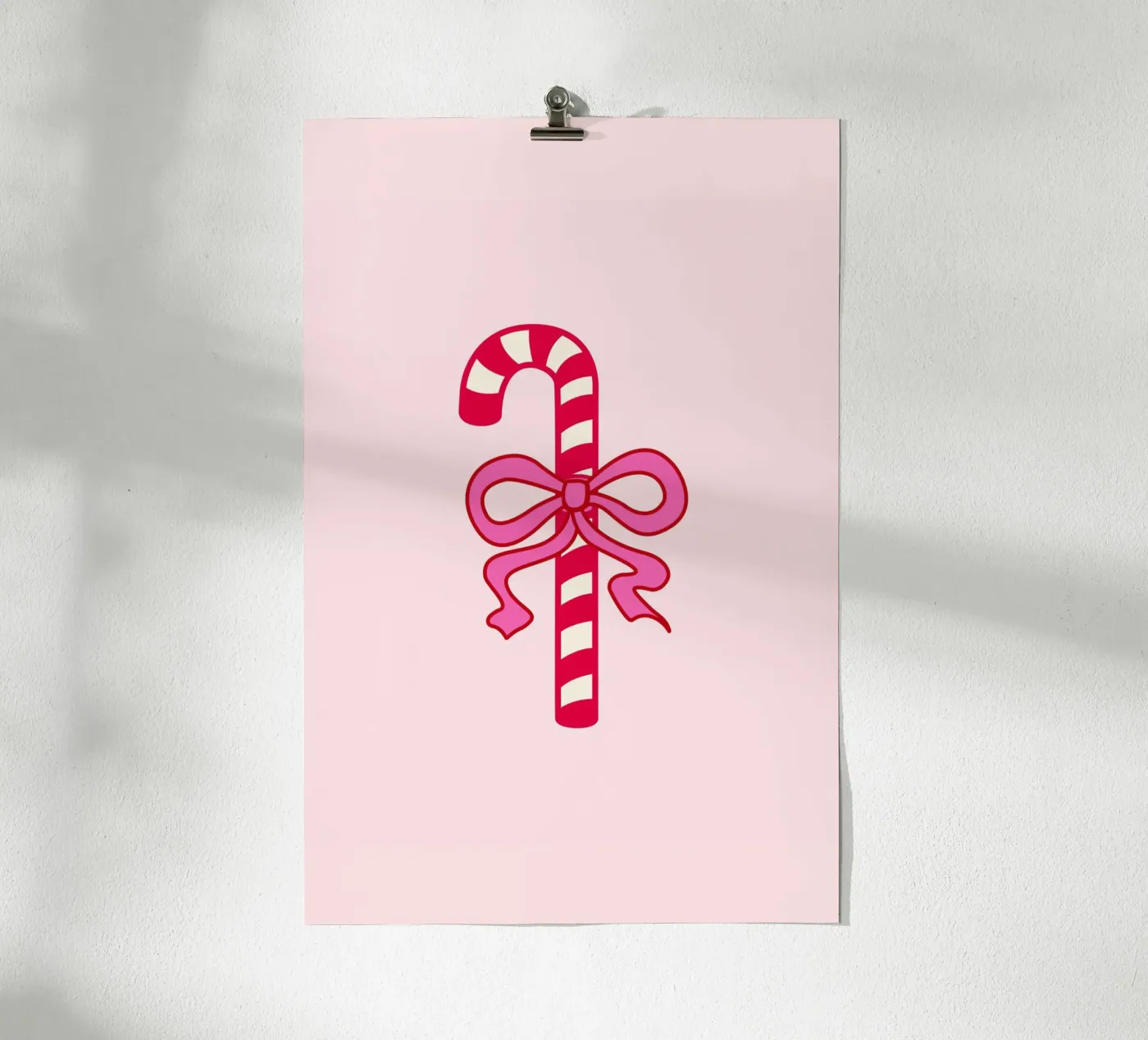 Candy Cane poster by Xmas Collection by Palmartprints