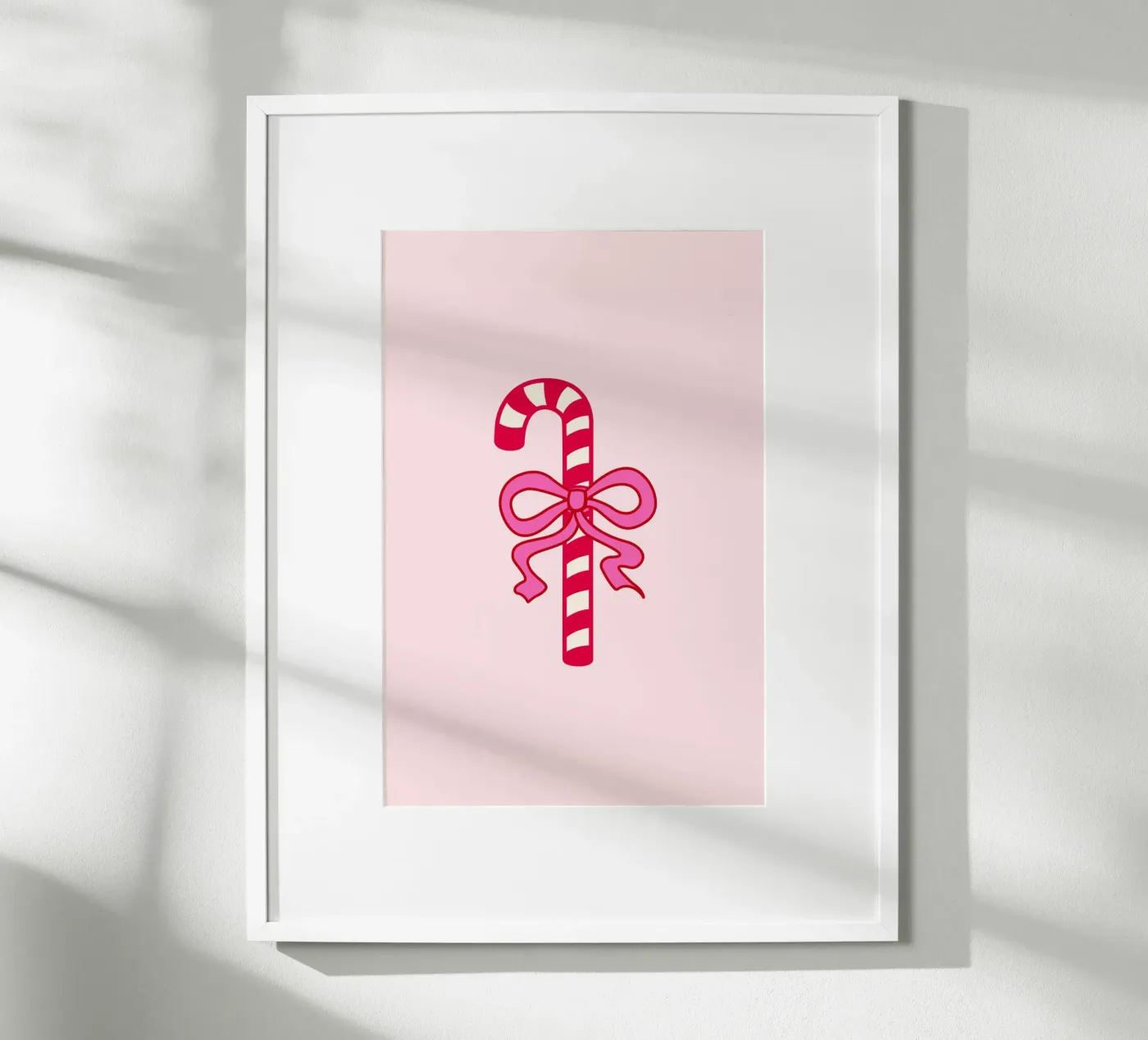 Candy Cane poster by Xmas Collection by Palmartprints