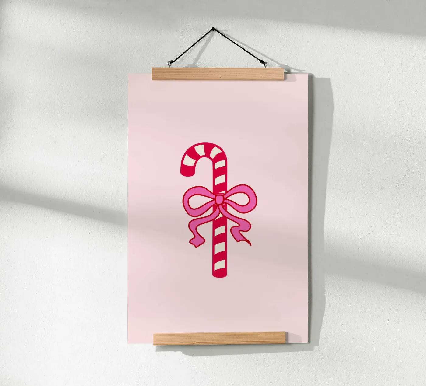 Candy Cane poster by Xmas Collection by Palmartprints