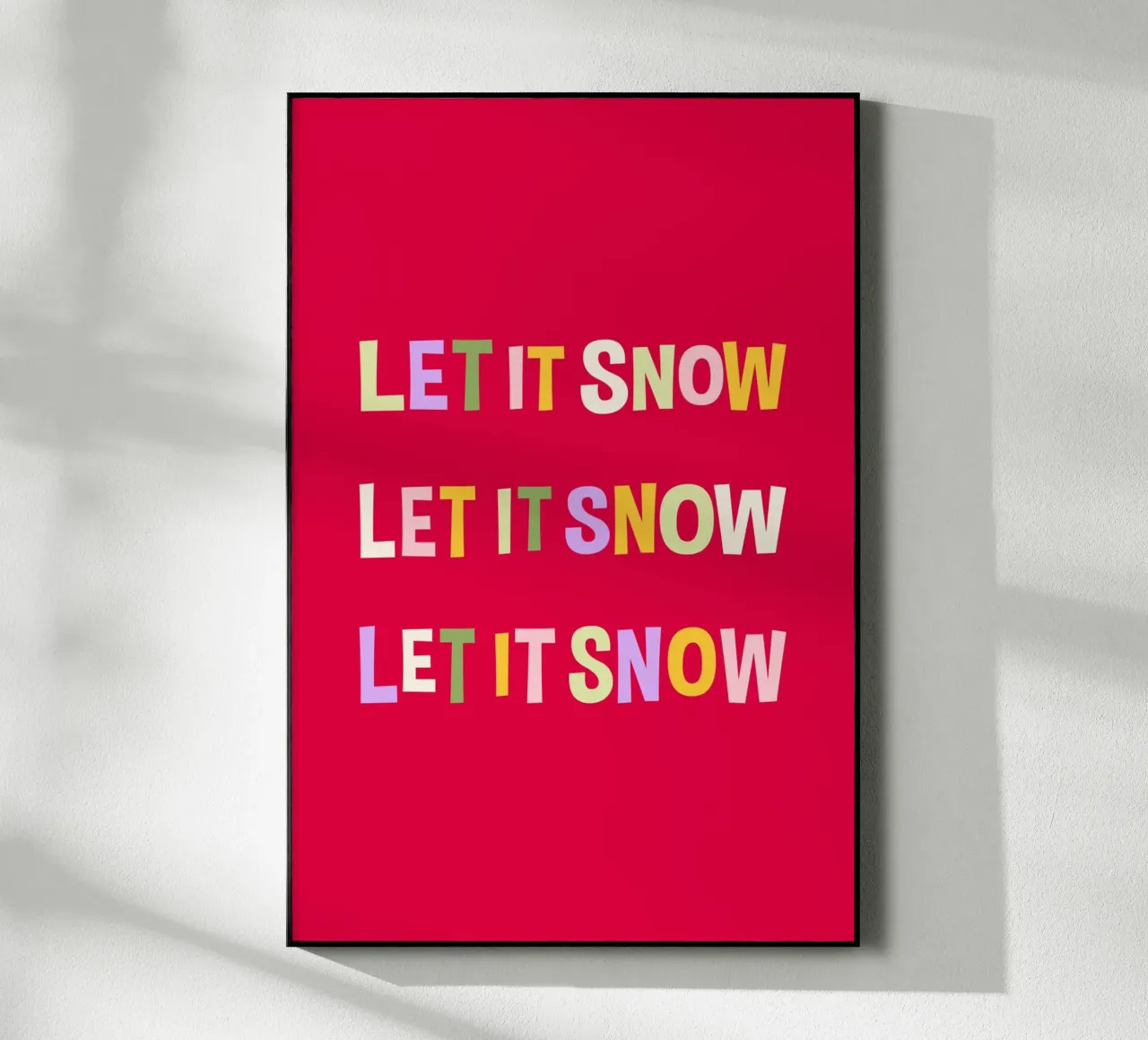 Let it Snow plexiglass da Palmartprints