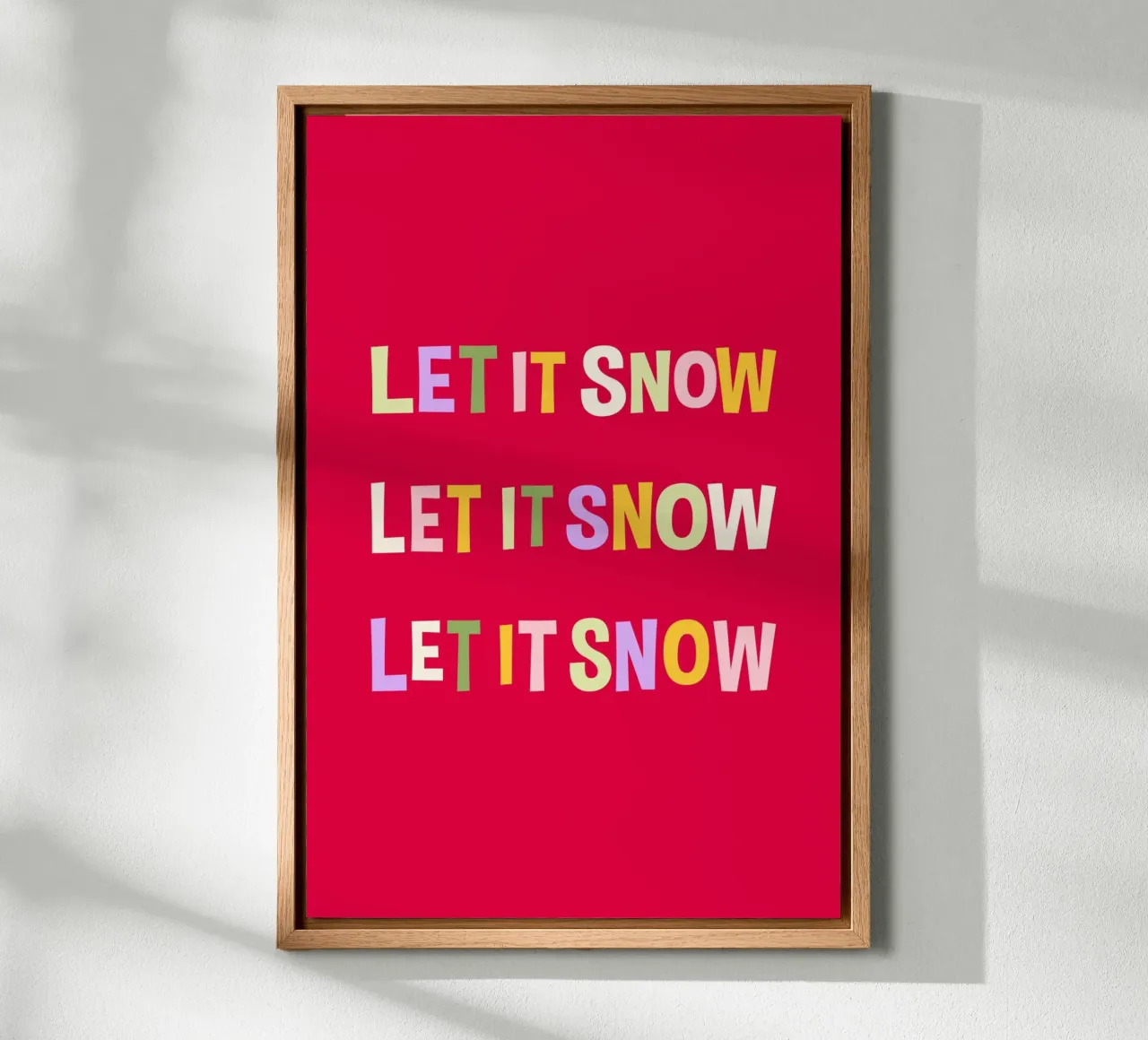 Let it Snow alluminio dibond da karenmenzenbach
