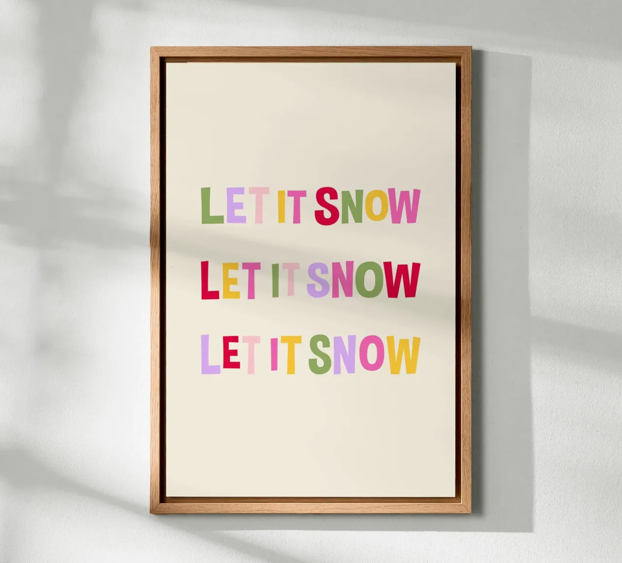 Let it Snow alluminio dibond da karenmenzenbach