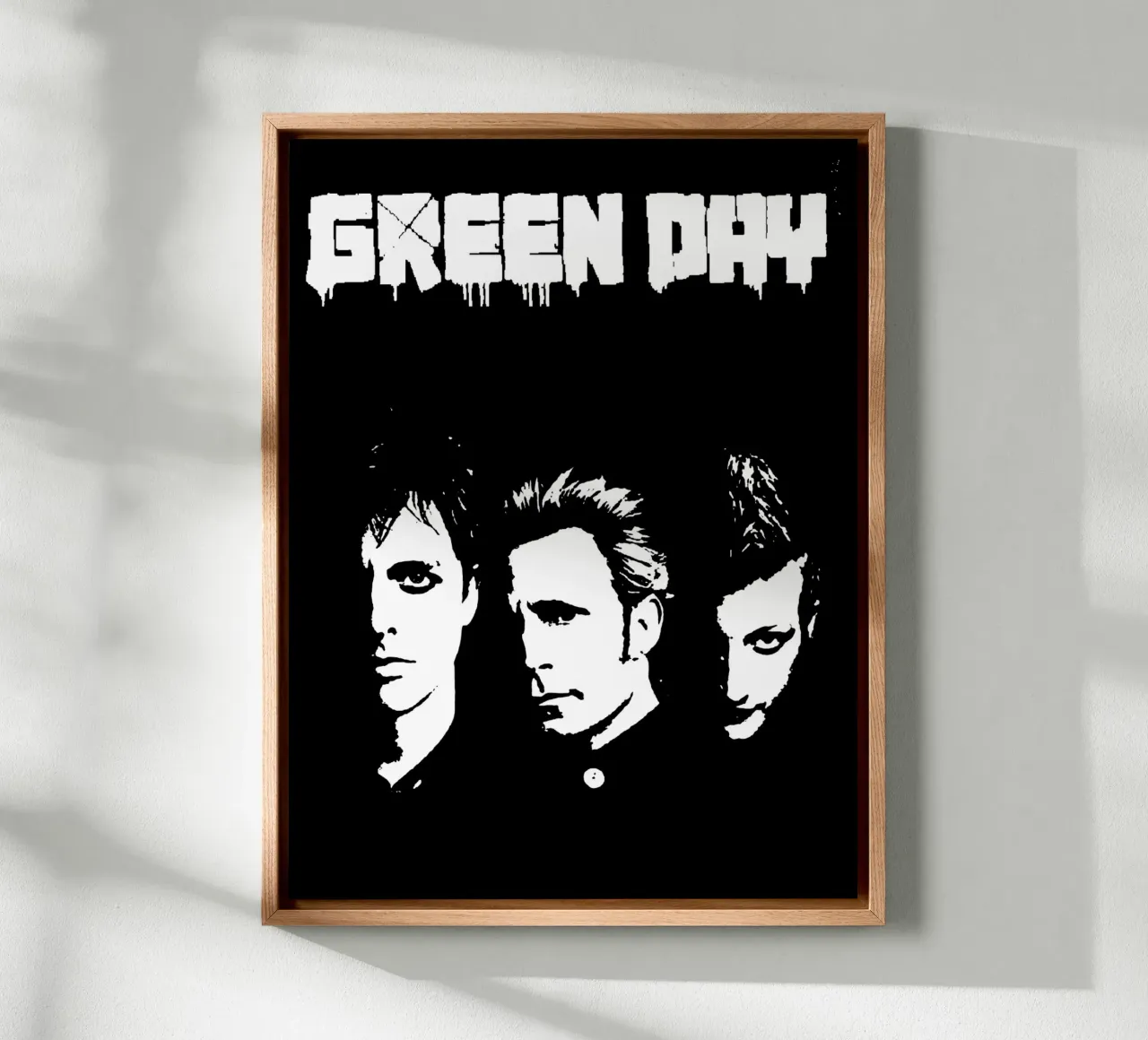 Green Day band music 6 Art canvas by music soul