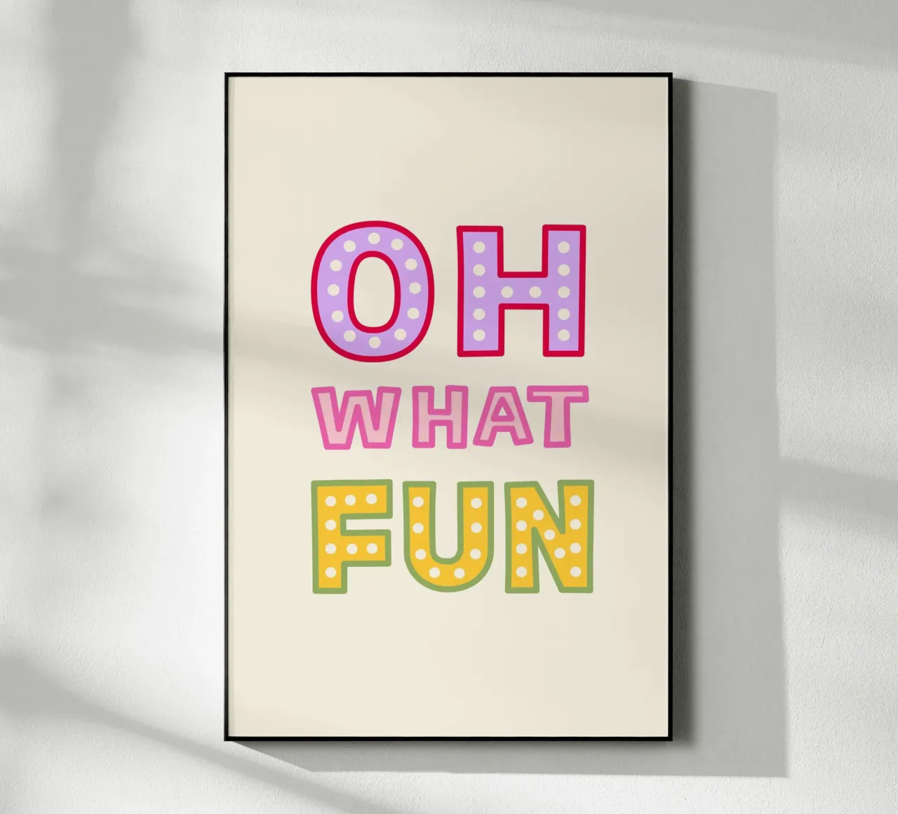 Oh What Fun plexiglass da Palmartprints