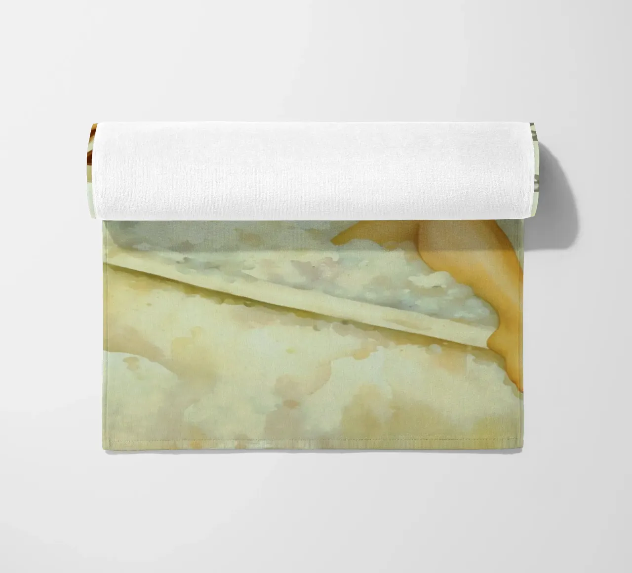 Pinup d'epoca in bagno turco con vino e sigaretta telo mare da Hecate Pim Designs