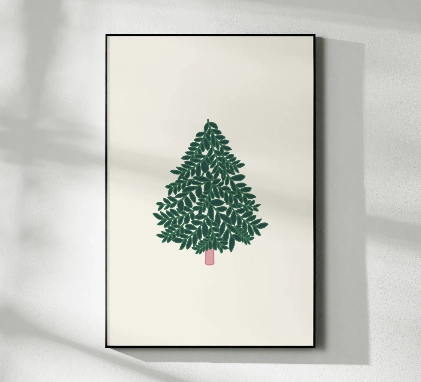 Natural Winter Tree acryl van Xmas Collection by Palmartprints