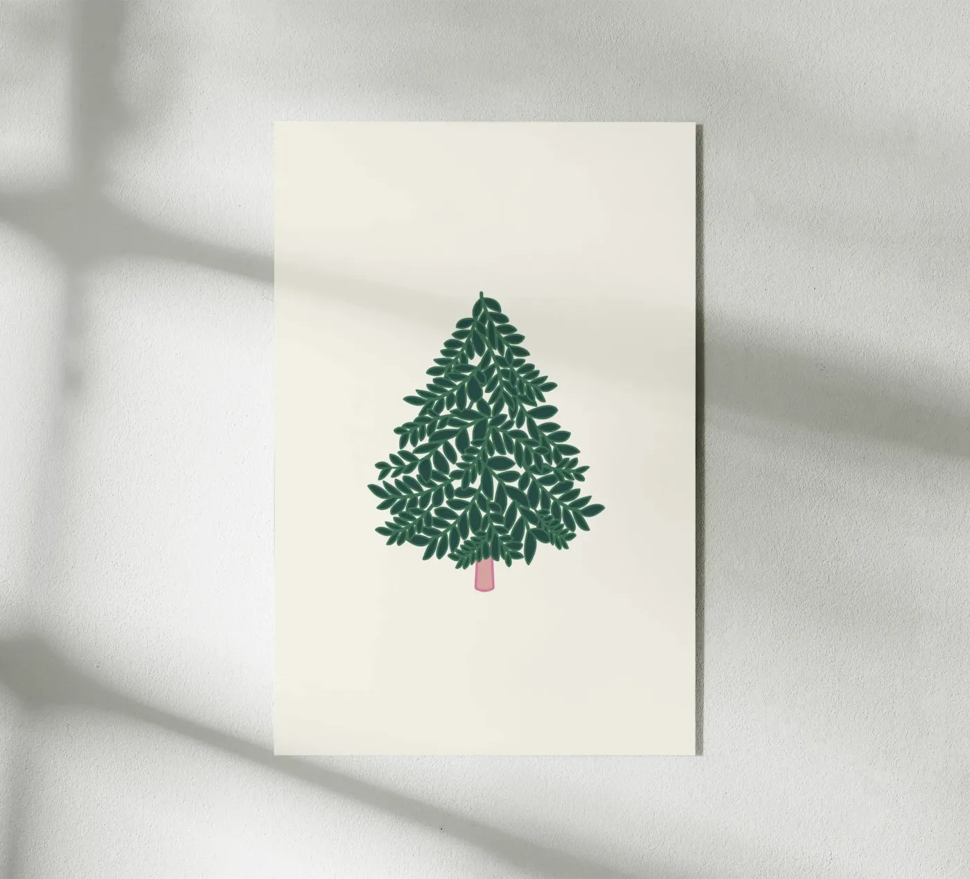 Natural Winter Tree acryl van Xmas Collection by Palmartprints