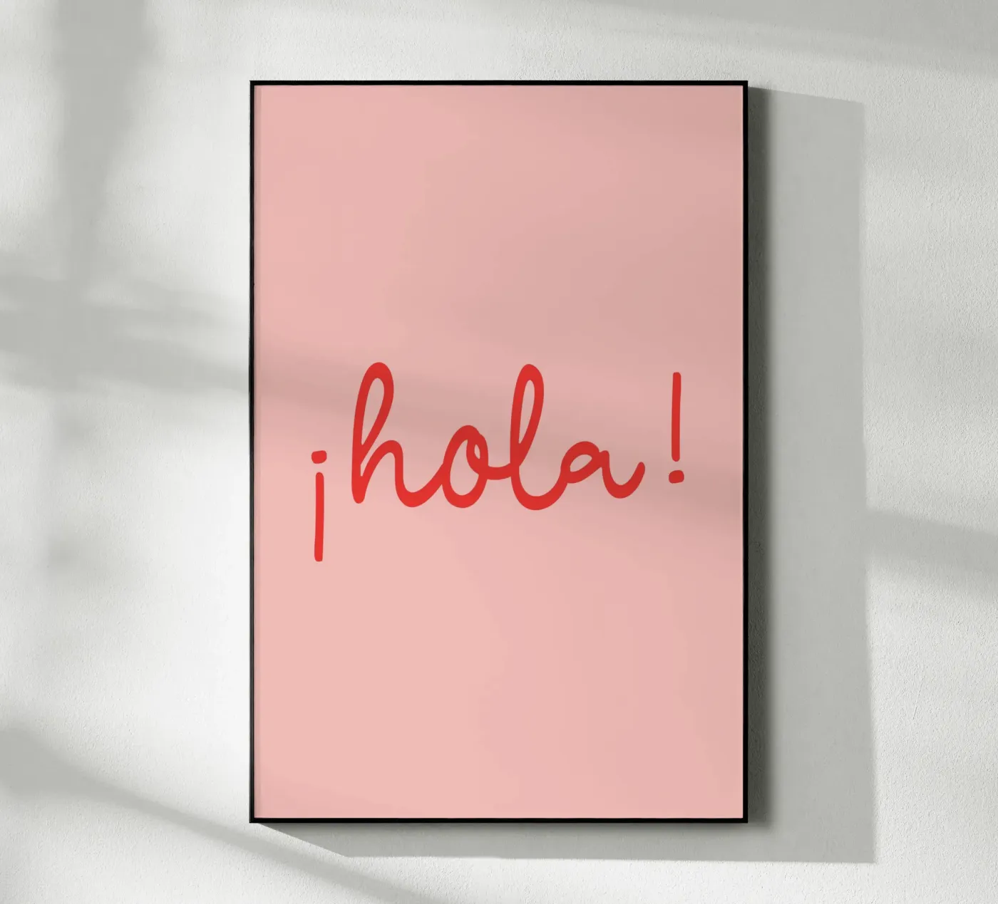 Hola red acryl van Trend Collection by Palmartprints