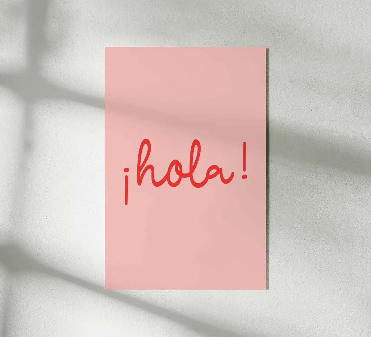 Hola red plexiglass da Palmartprints