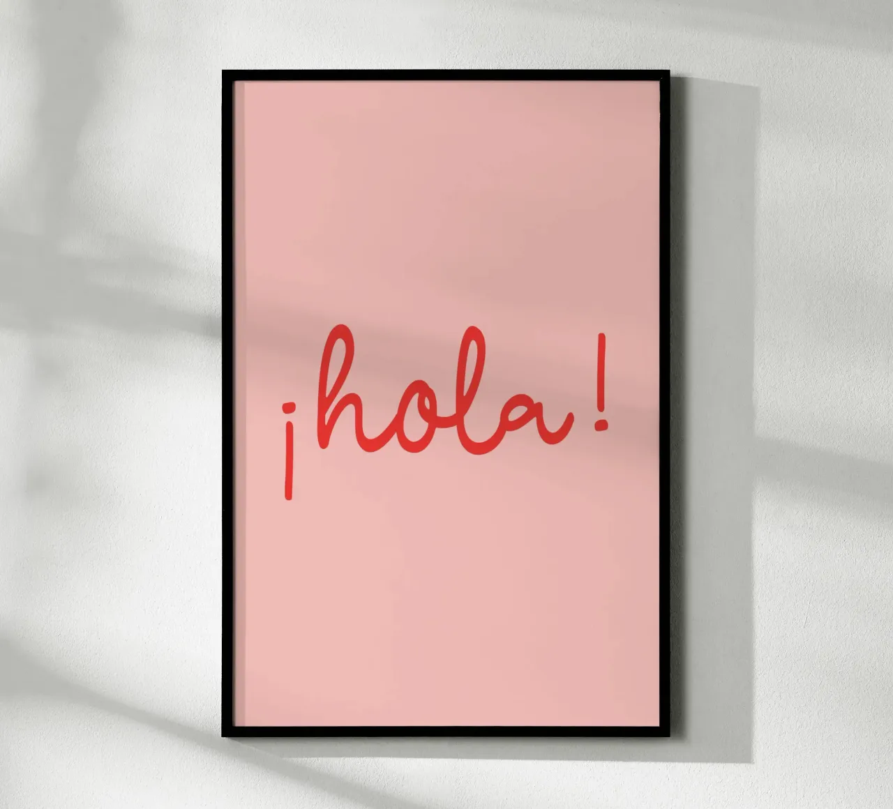 Hola red poster da Palmartprints