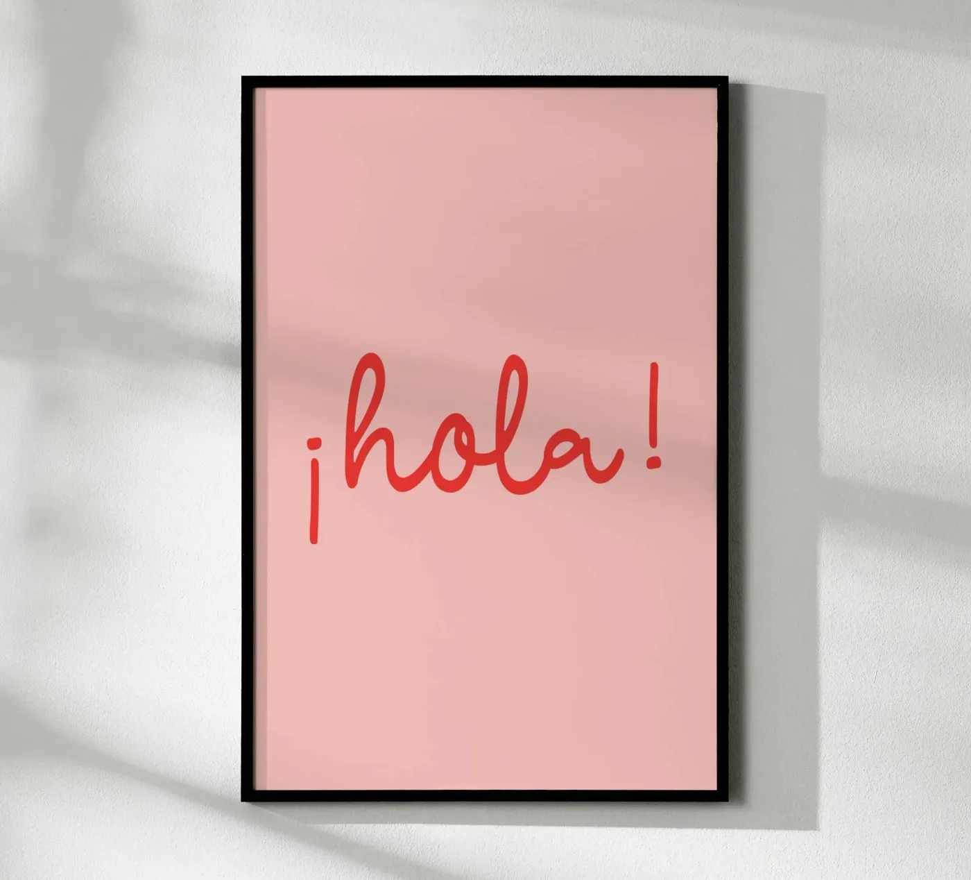 Hola red poster van Trend Collection by Palmartprints