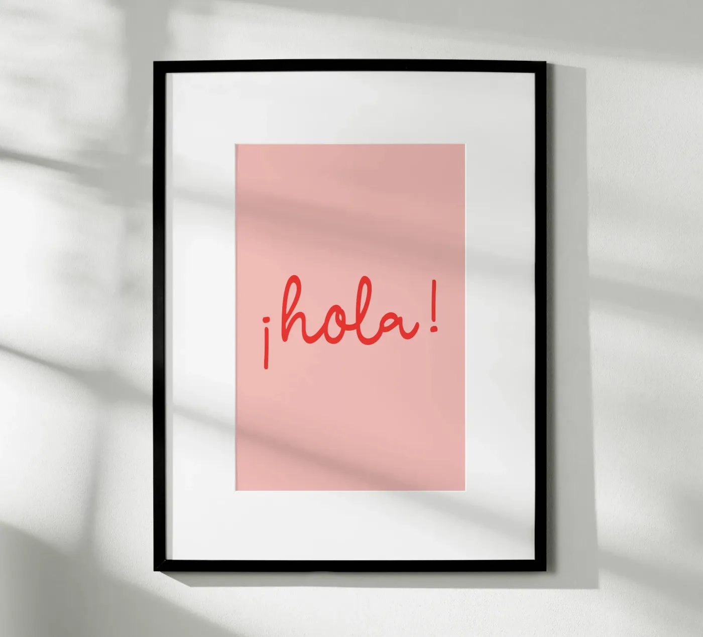 Hola red poster van Trend Collection by Palmartprints