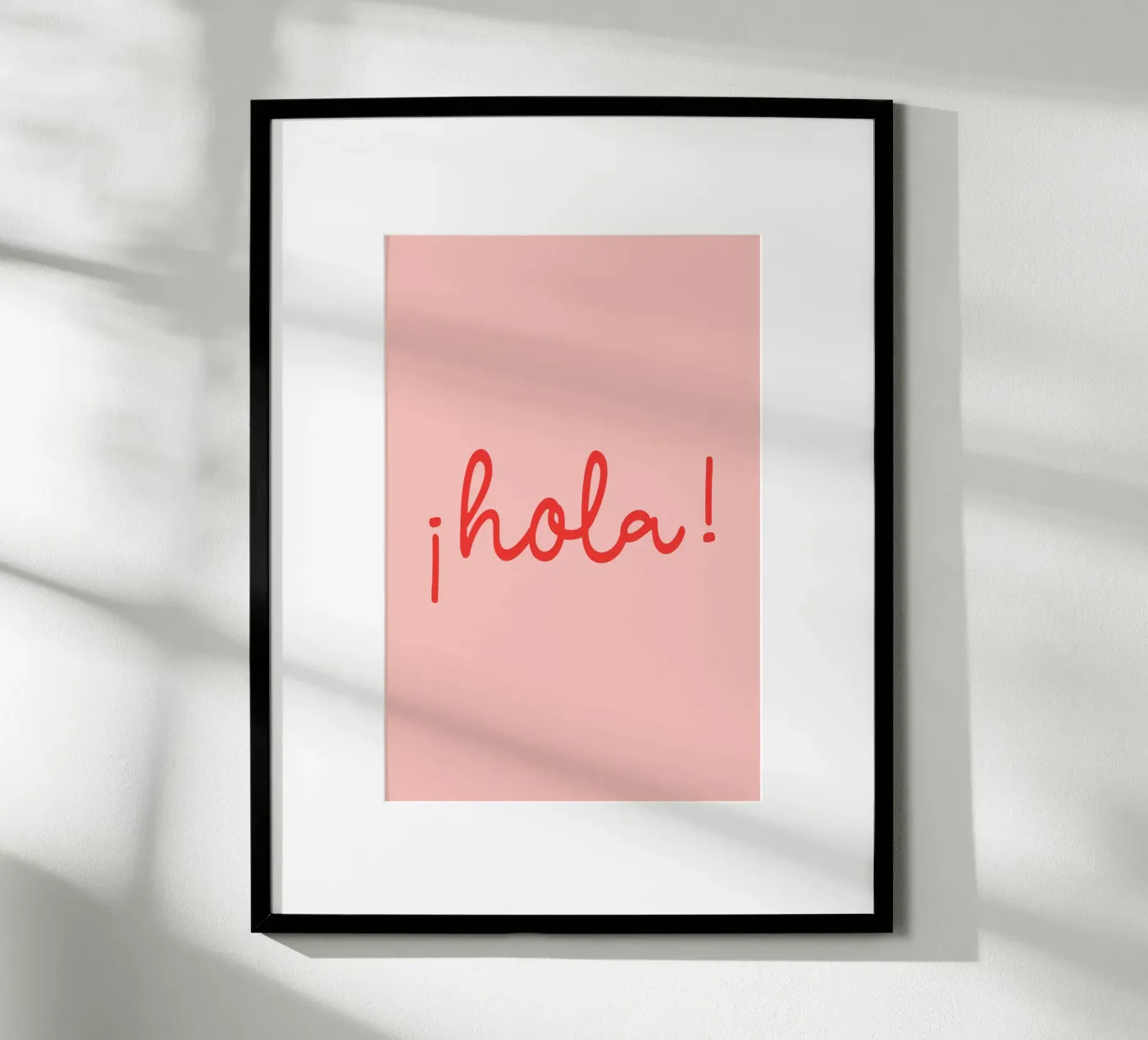Hola red Poster von Trend Collection by Palmartprints