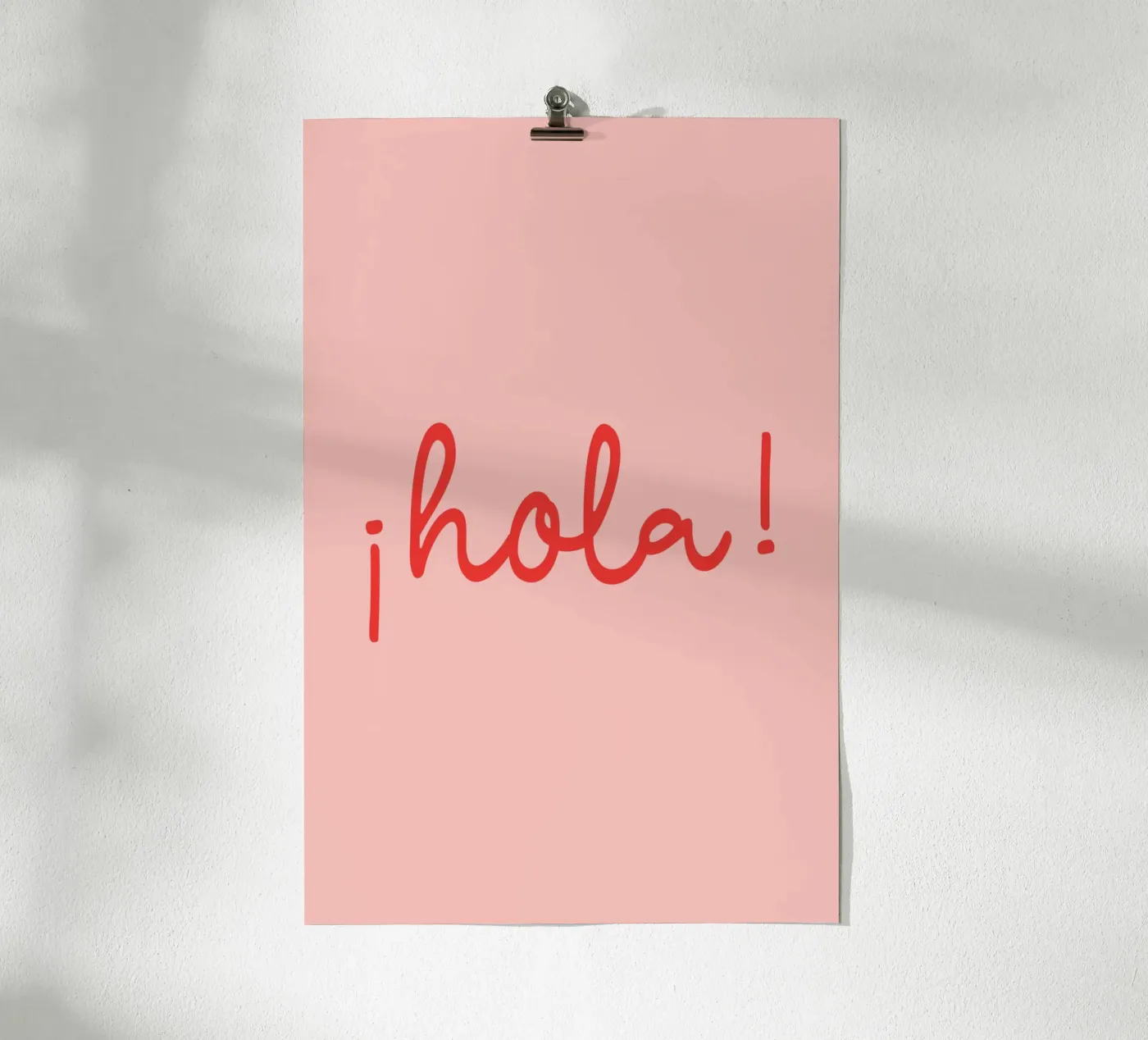 Hola red poster van Trend Collection by Palmartprints
