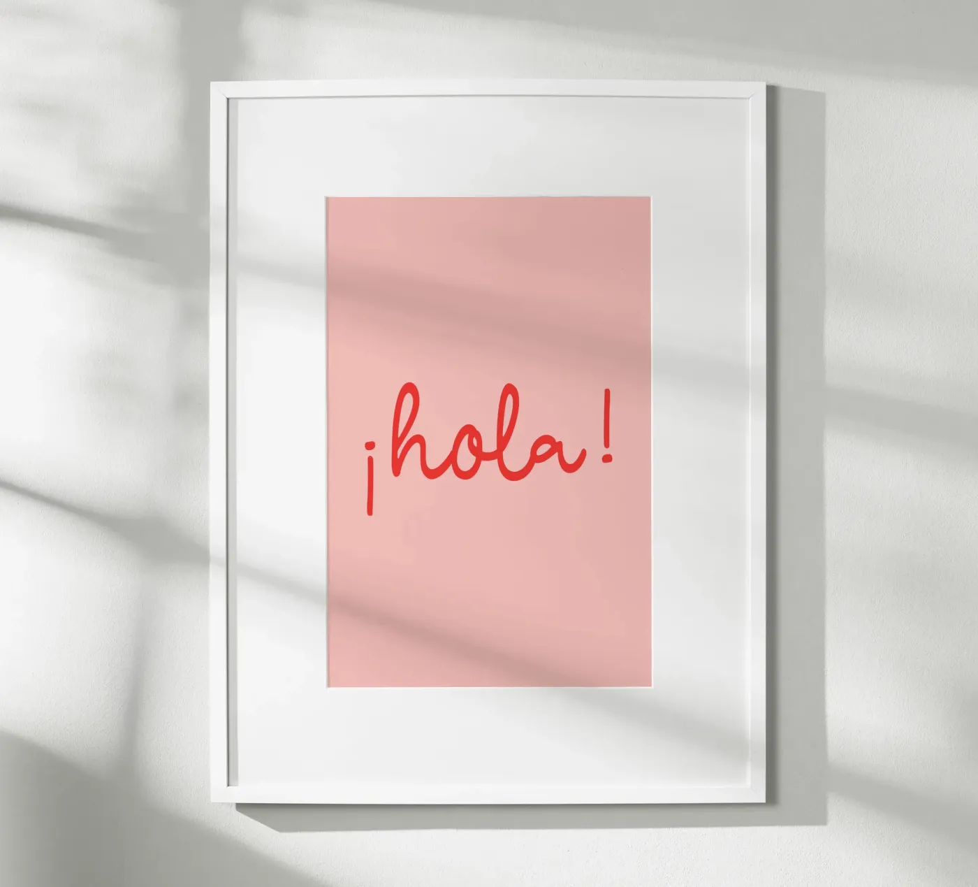 Hola red Poster von Trend Collection by Palmartprints
