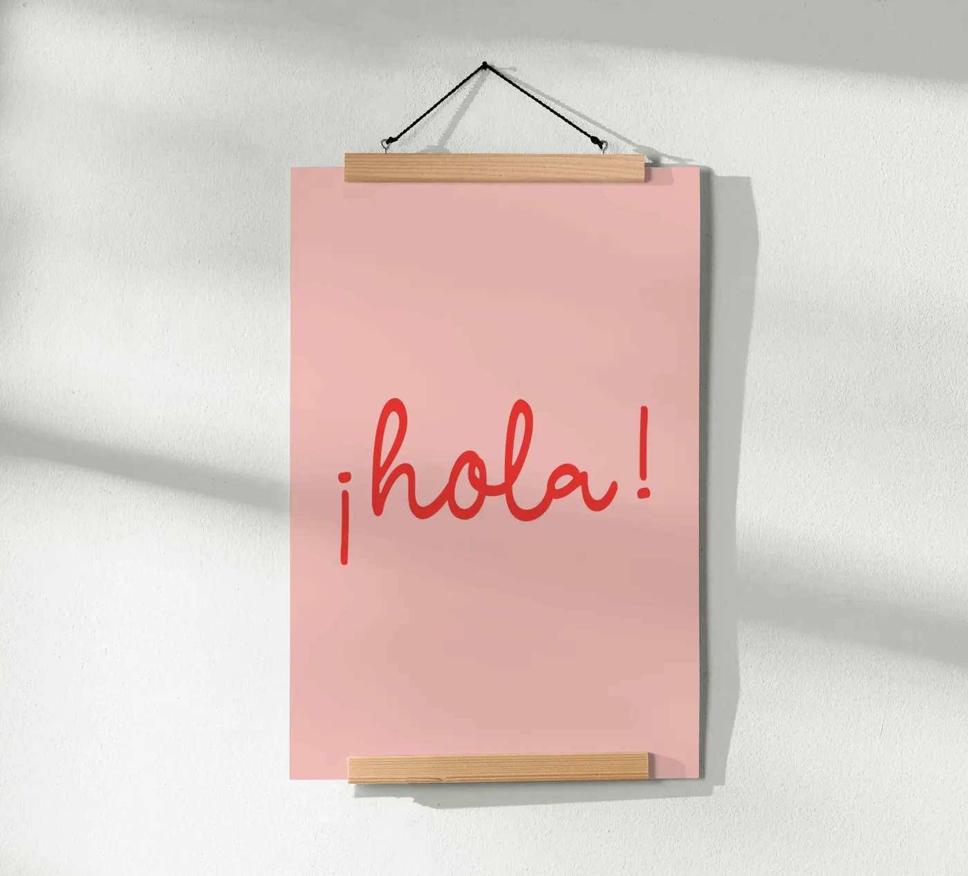 Hola red poster van Trend Collection by Palmartprints