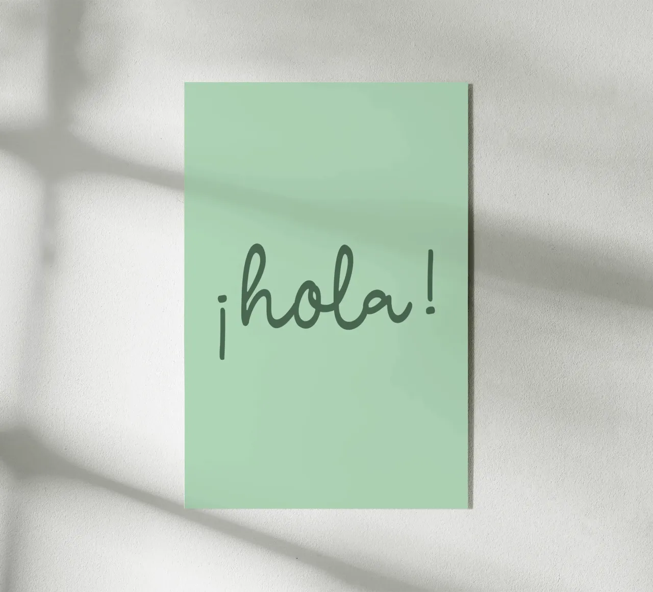 Hola green plexiglass da Palmartprints