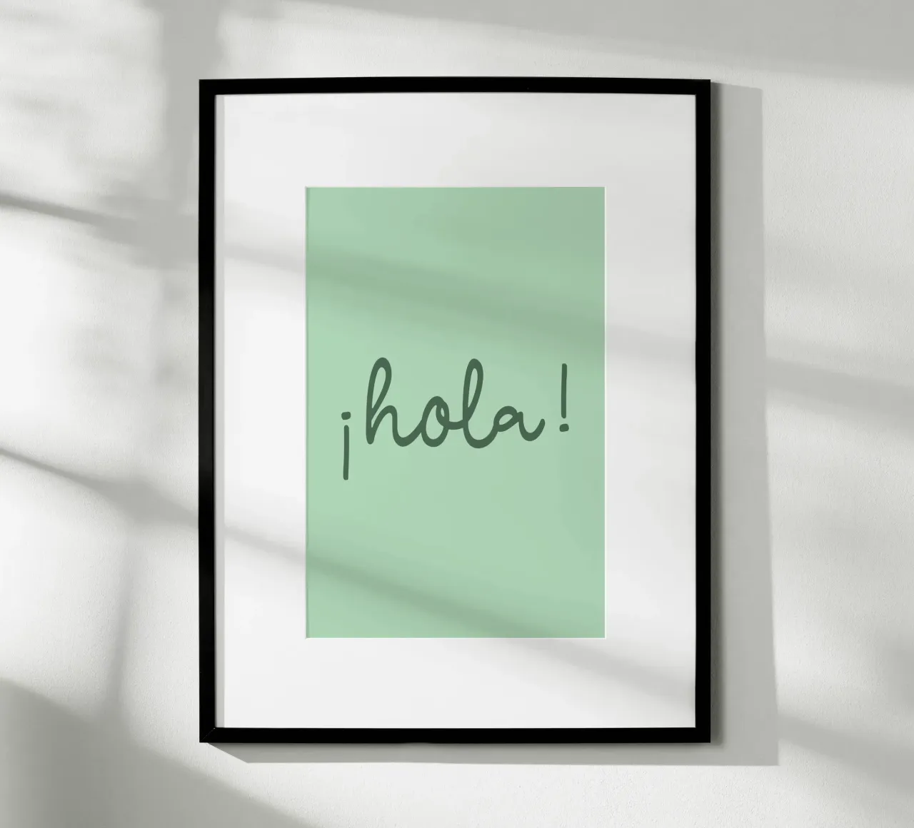 Hola green poster da Trend Collection by Palmartprints
