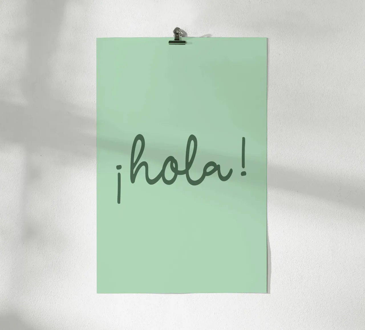Hola green poster da Trend Collection by Palmartprints