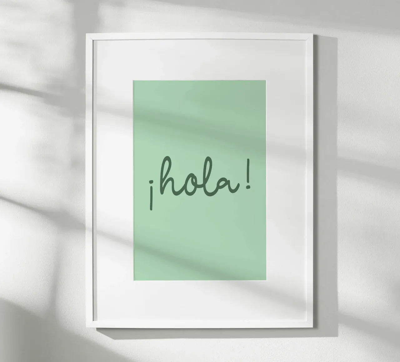 Hola green poster da Trend Collection by Palmartprints