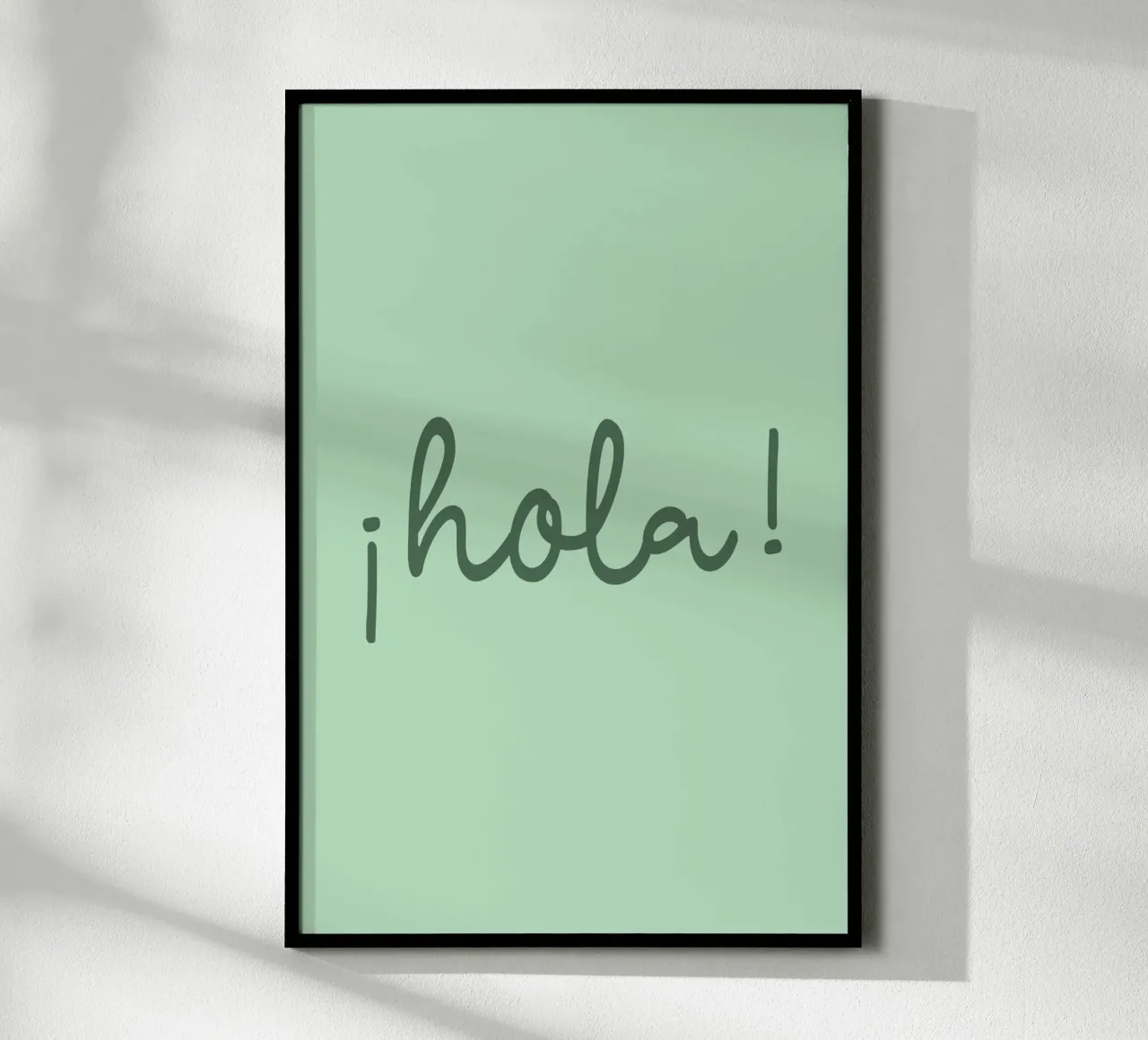 Hola green poster da Trend Collection by Palmartprints