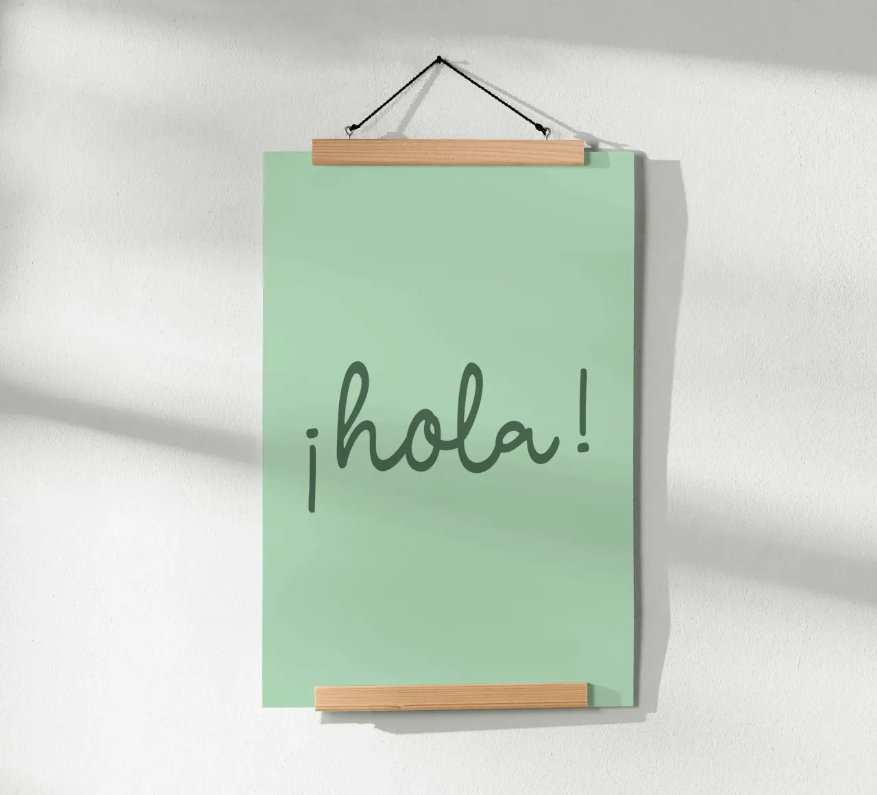 Hola green poster da Trend Collection by Palmartprints