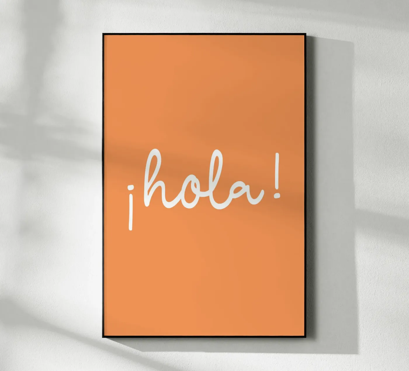 Hola orange acryl van Trend Collection by Palmartprints