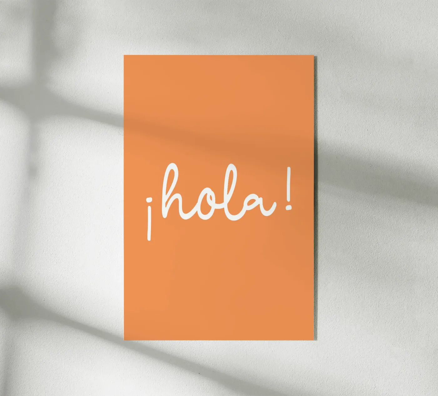 Hola orange acryl van Trend Collection by Palmartprints