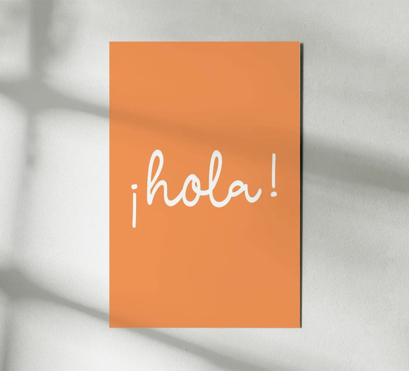 Hola orange alluminio dibond da Trend Collection by Palmartprints