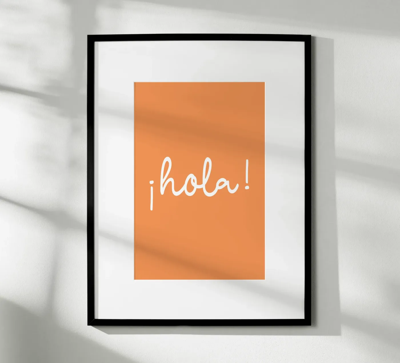 Hola orange poster da Trend Collection by Palmartprints