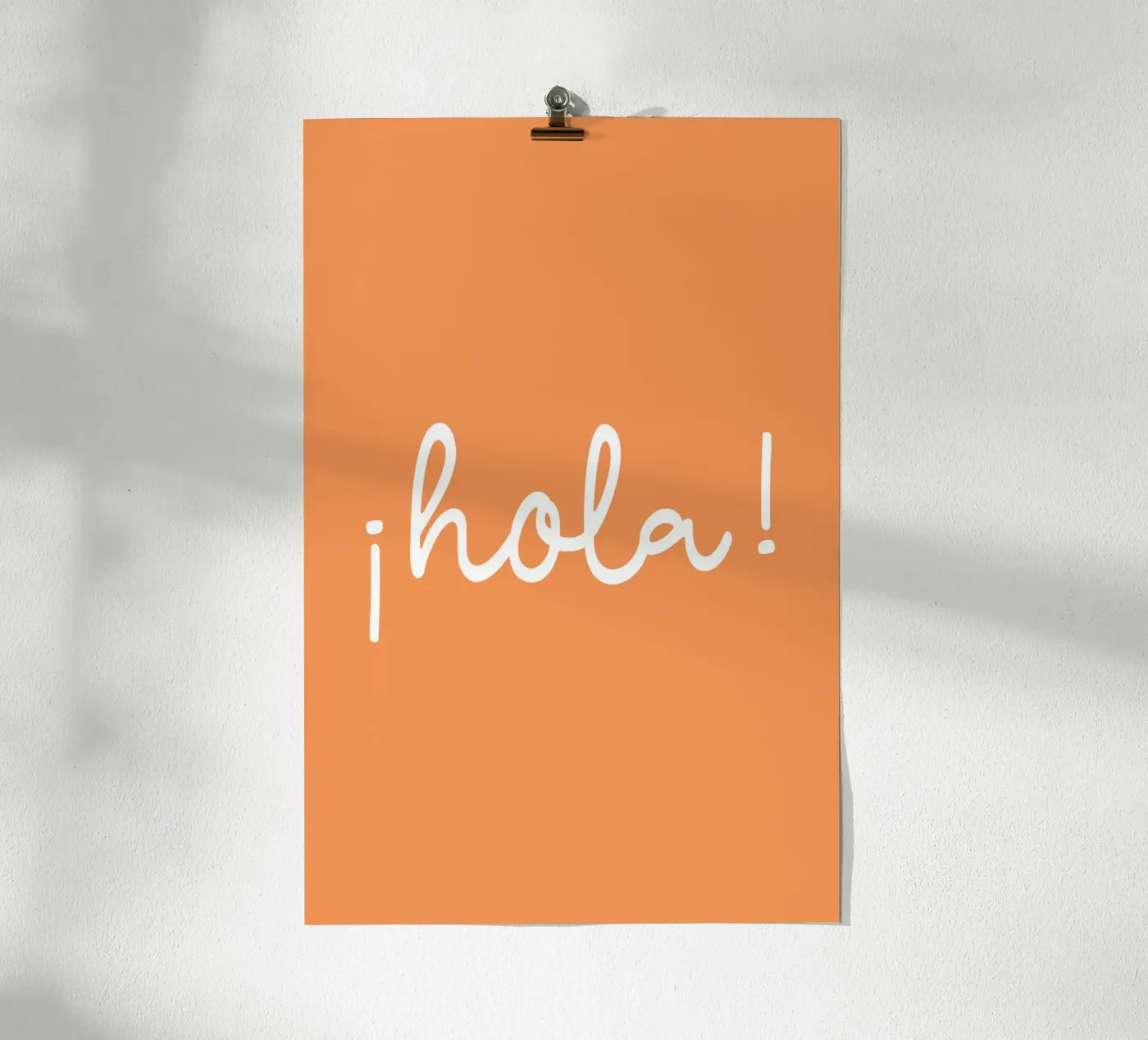 Hola orange poster da Trend Collection by Palmartprints