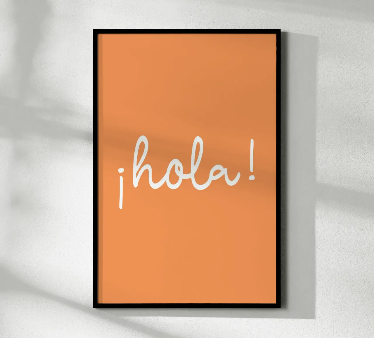 Hola orange poster da Palmartprints