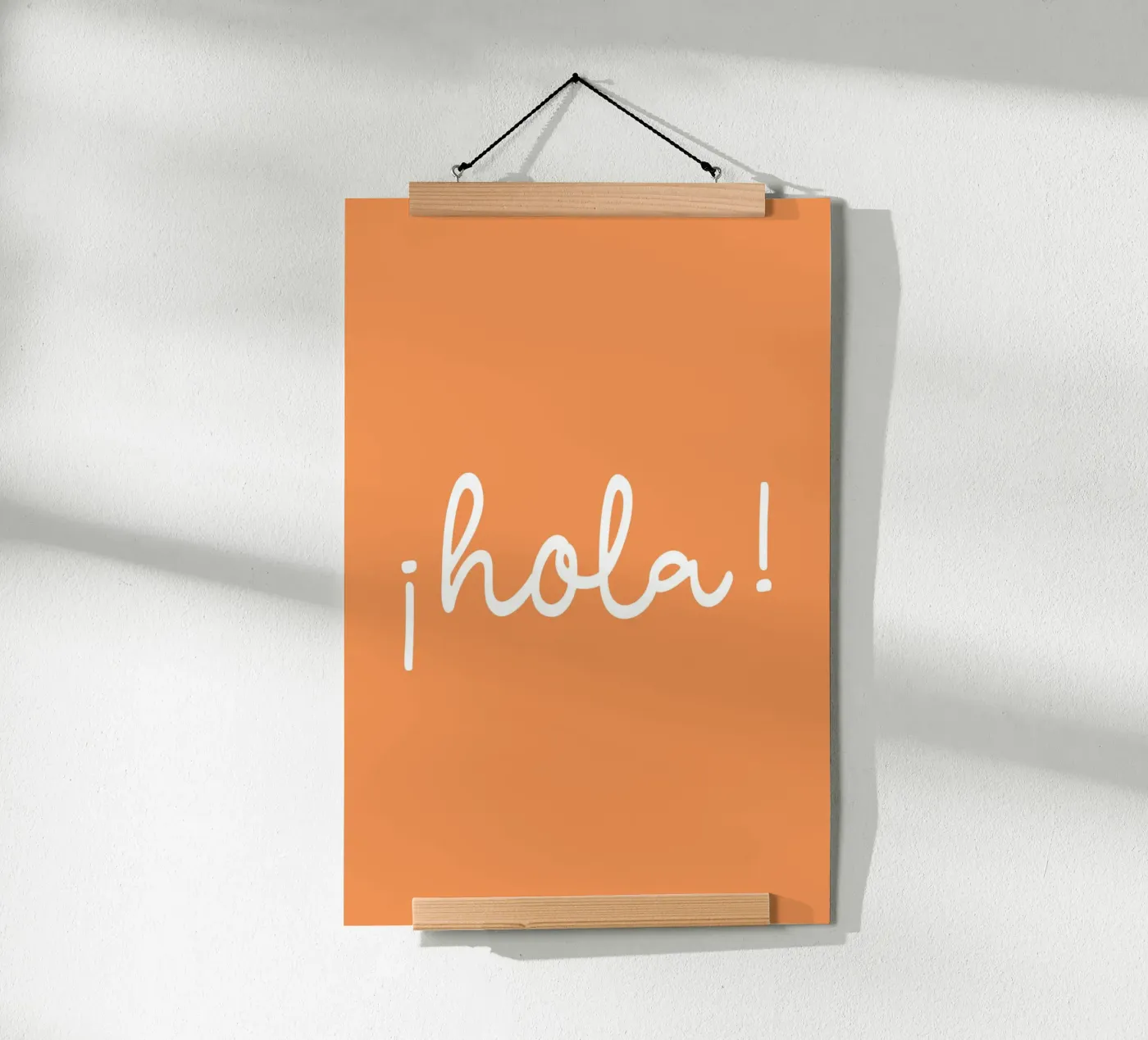 Hola orange poster da Trend Collection by Palmartprints