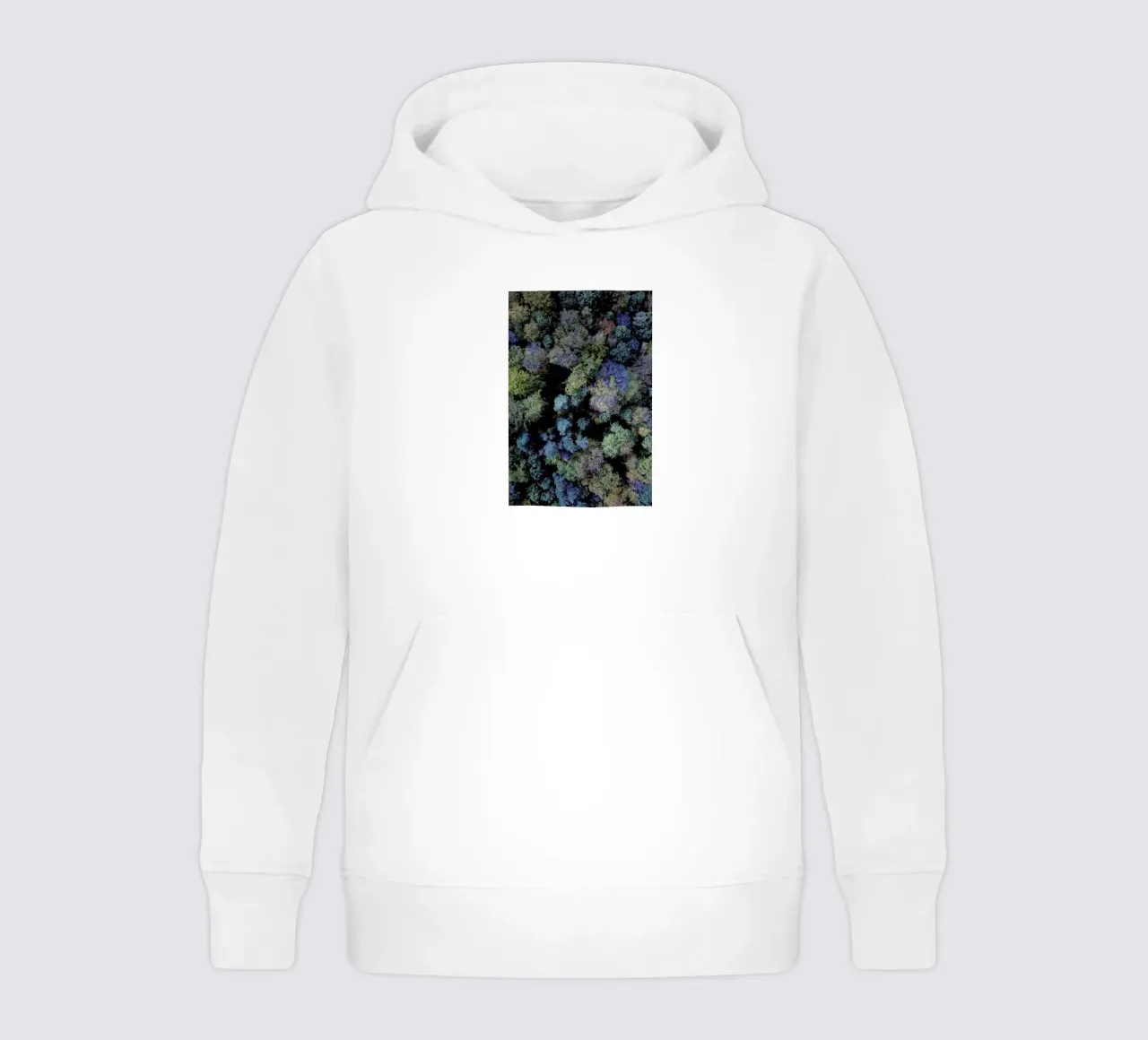 Autumn Forests from Above felpa bambino con cappuccio da Studio Nahili