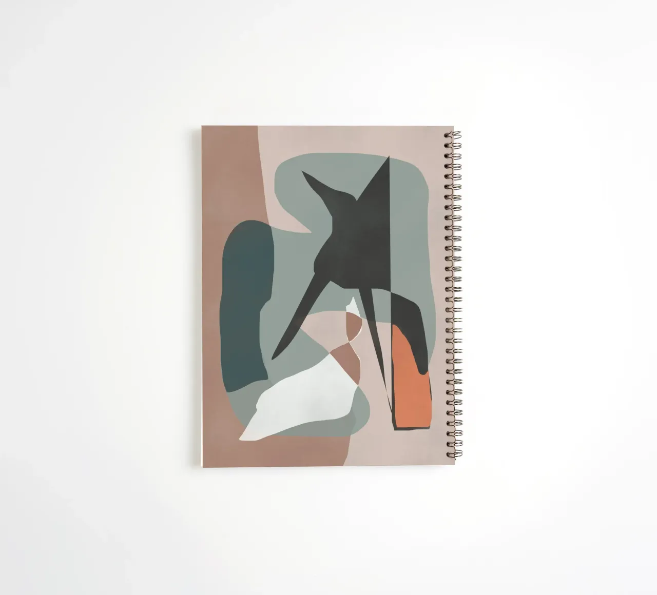 Layered shapes 02 spiral notebook by Little Dean