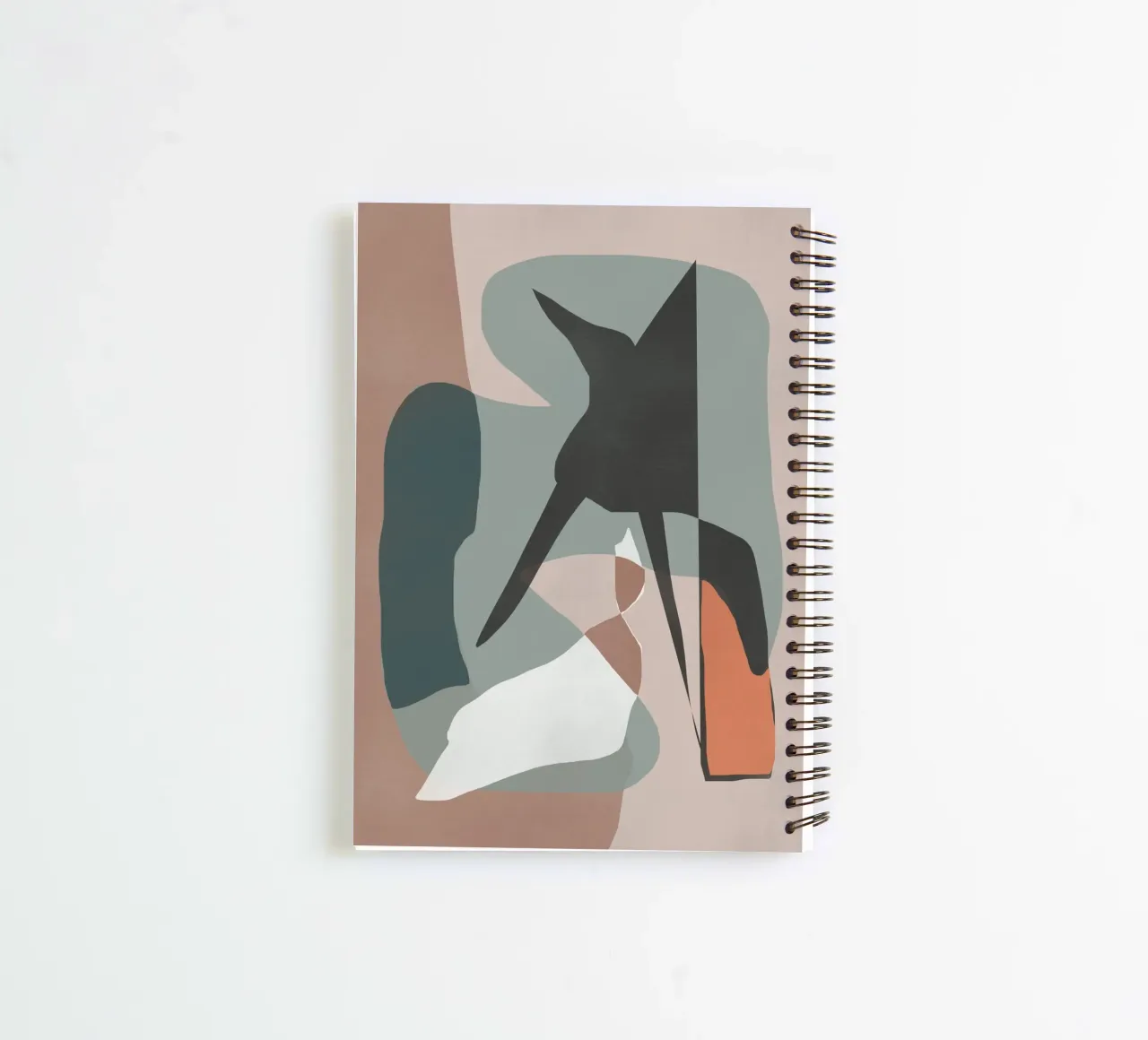Layered shapes 02 spiral notebook by Little Dean