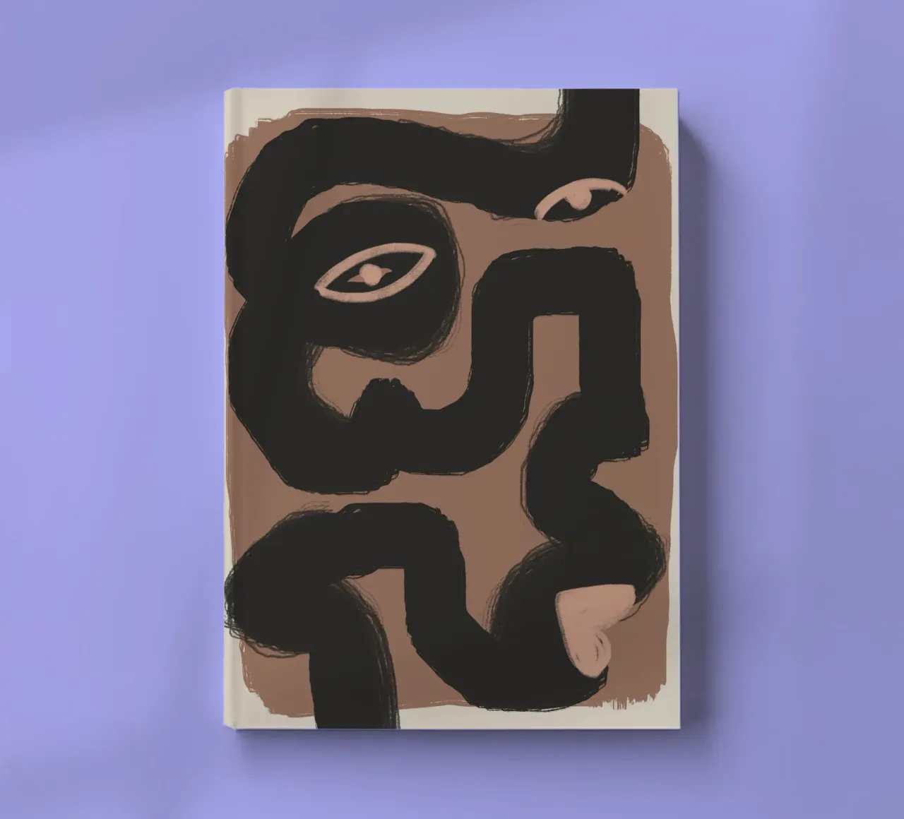 Bold line portrait notebook by Little Dean