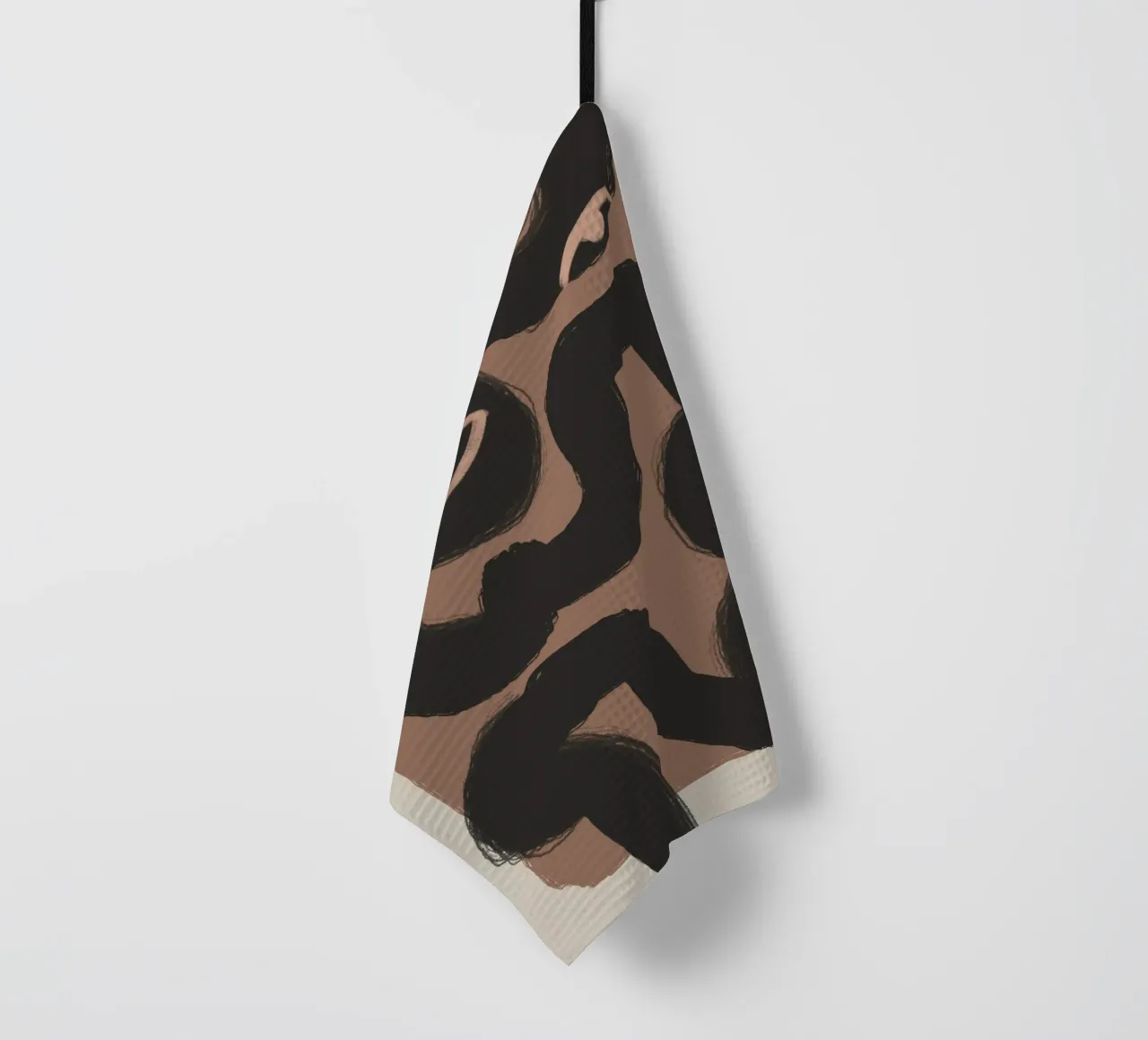 Bold line portrait tea towel by Little Dean