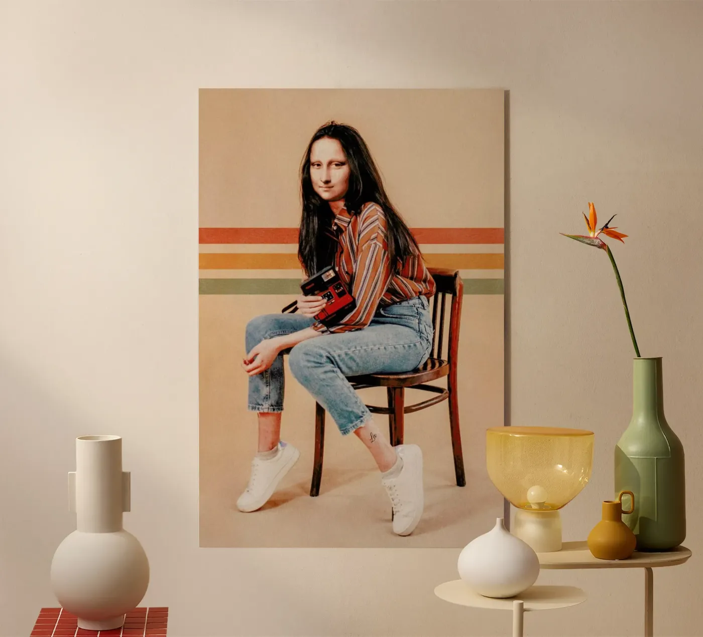 Retro Mona plexiglass da Jonas Loose