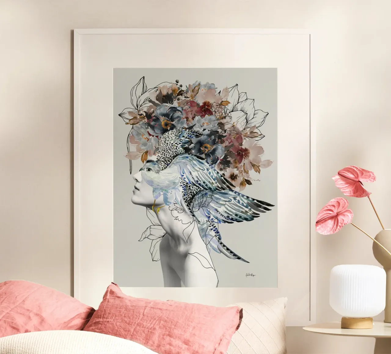 Misha poster con telaio in alluminio da Ana Paula Hoppe