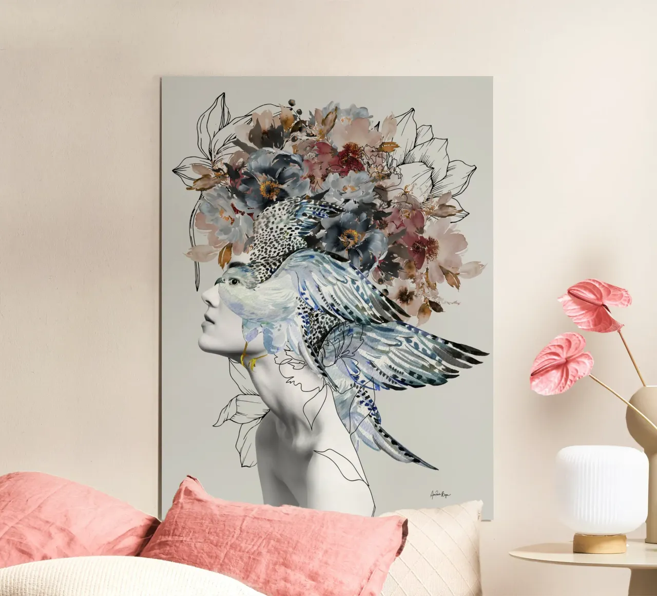 Misha poster con telaio in alluminio da Ana Paula Hoppe