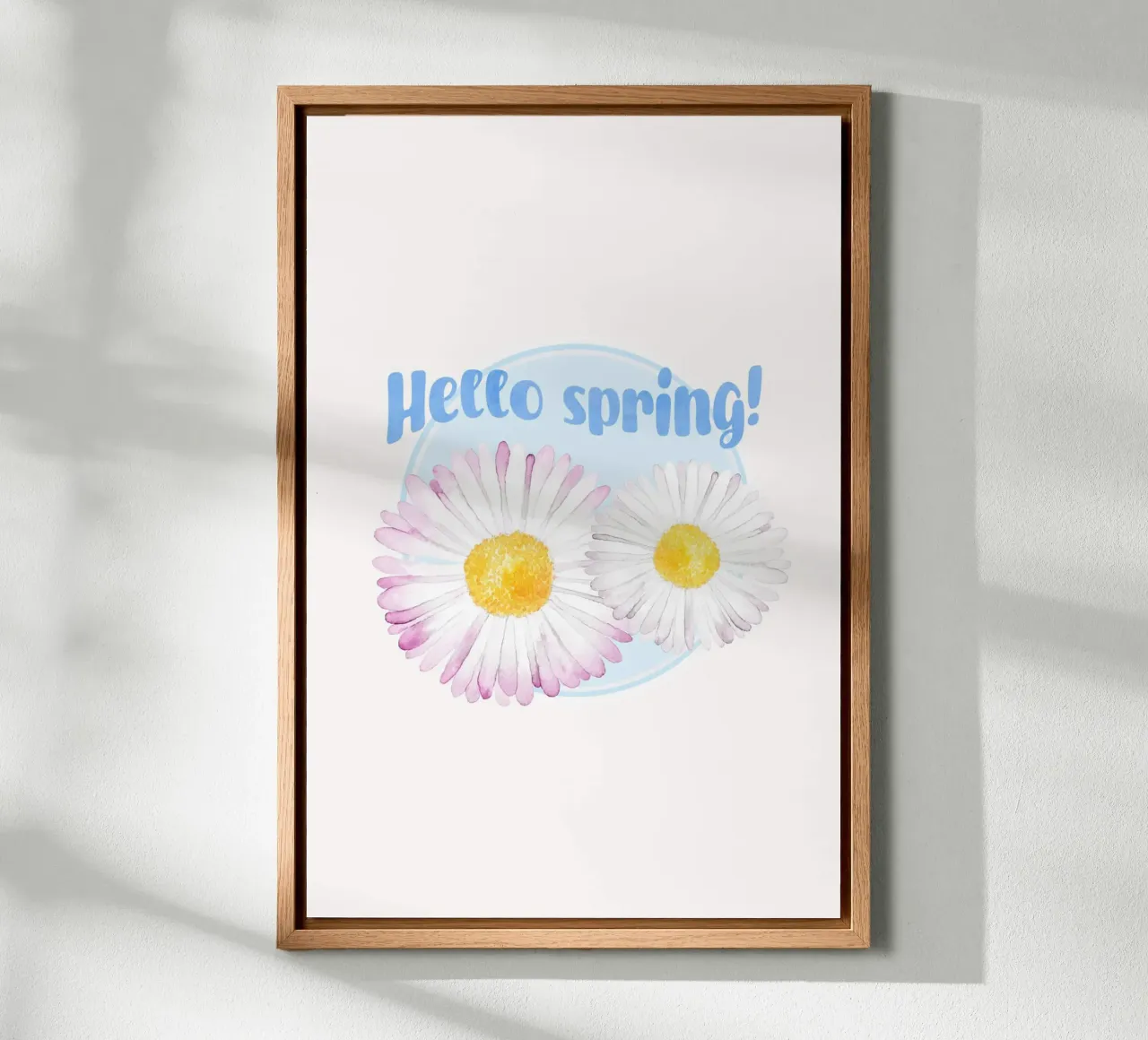 Hello Spring Daisies alluminio dibond da karenmenzenbach