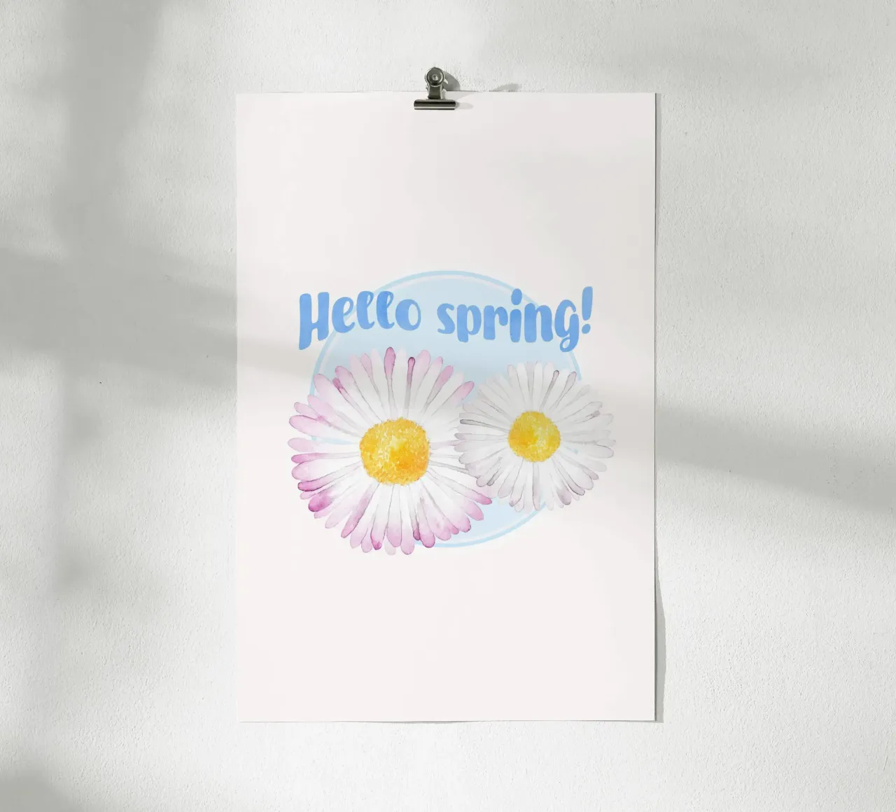 Hello Spring Daisies carta hahnemühle da karenmenzenbach