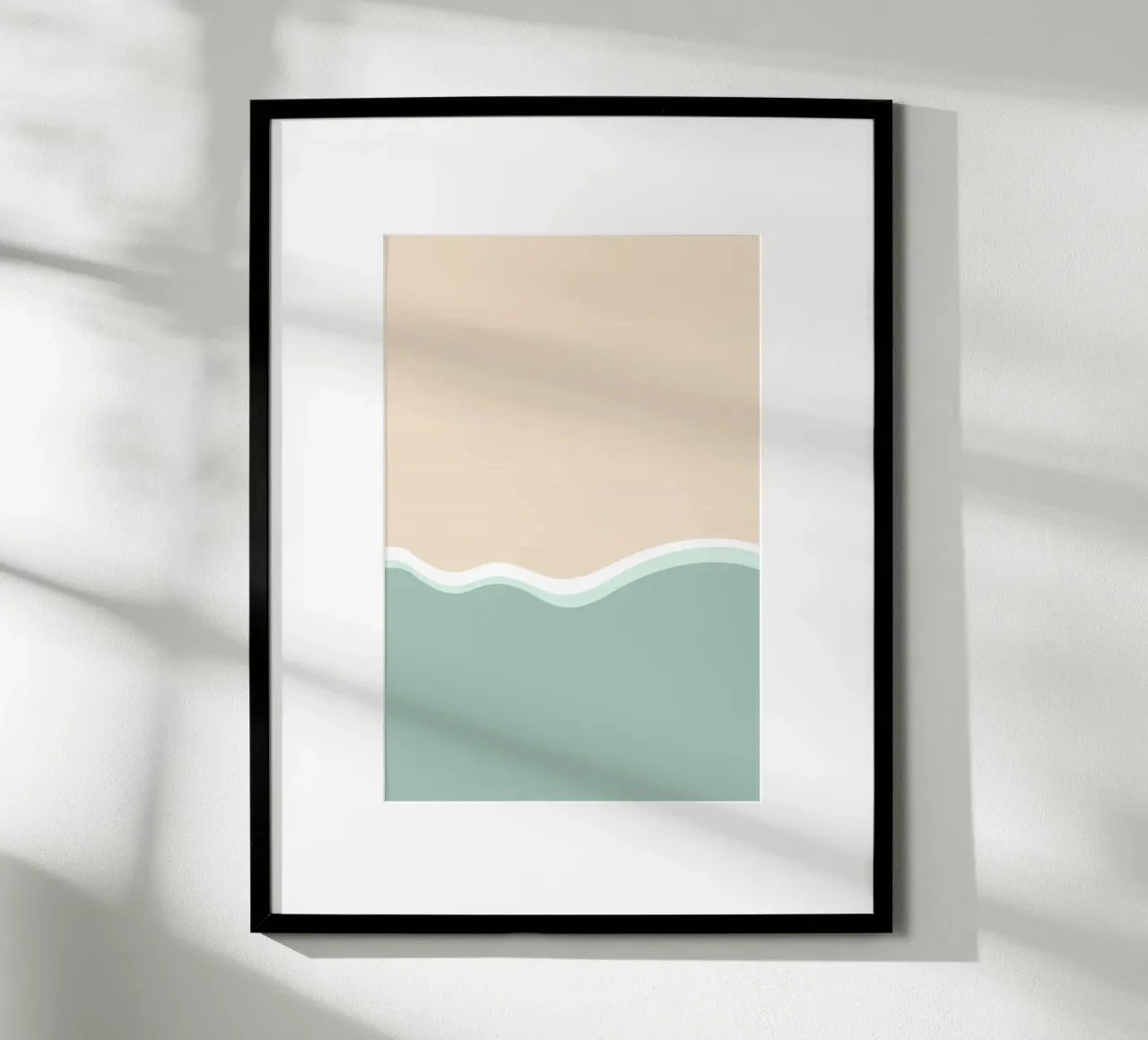 Sea and Beach Shapes turqoise carta hahnemühle da karenmenzenbach