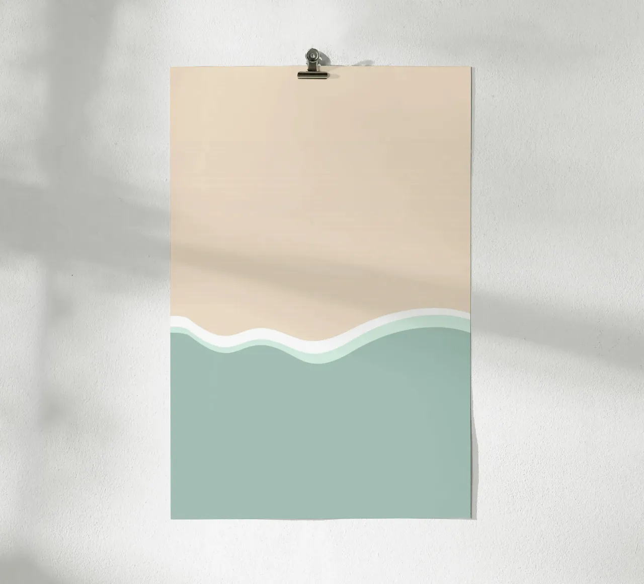 Sea and Beach Shapes turqoise carta hahnemühle da karenmenzenbach