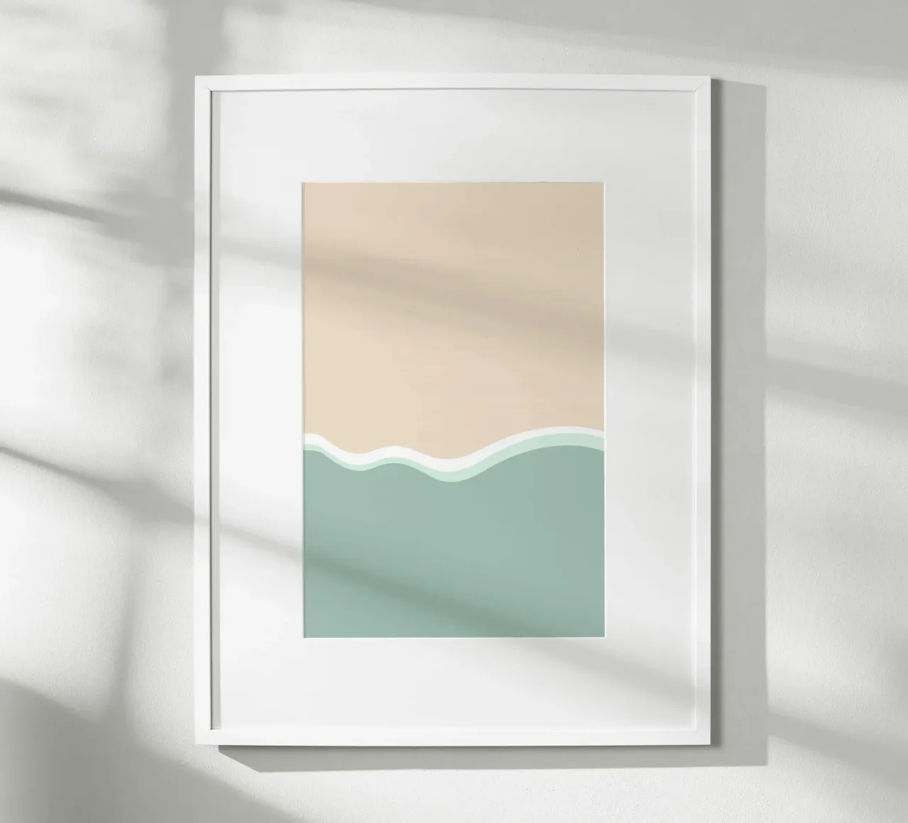 Sea and Beach Shapes turqoise carta hahnemühle da karenmenzenbach