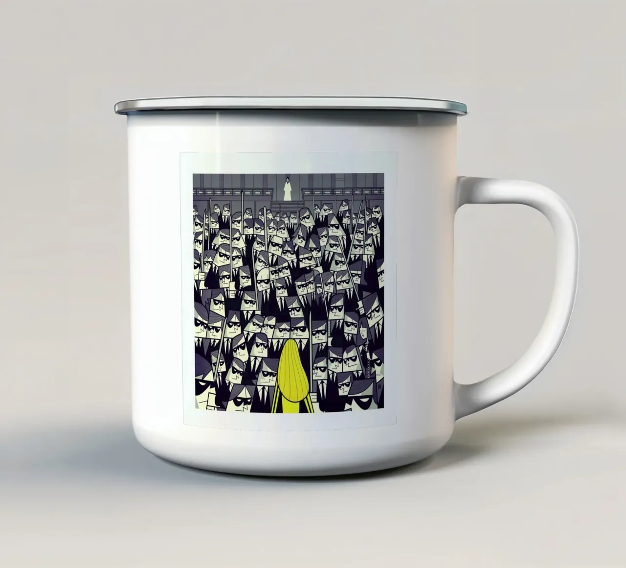 CRAZY88 tazza in smalto da Ale Giorgini
