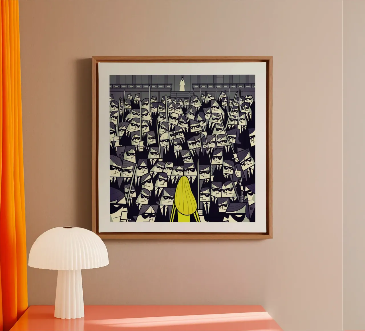 CRAZY88 tela con Cornice a cassetta da Ale Giorgini
