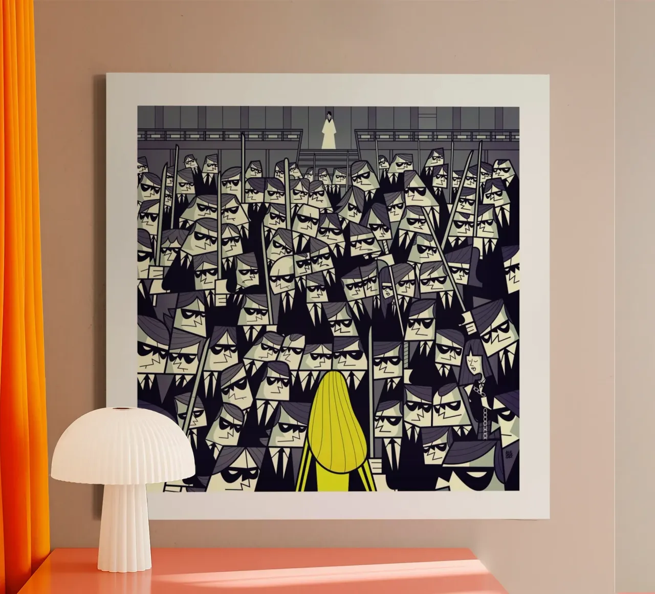CRAZY88 tela con Cornice a cassetta da Ale Giorgini